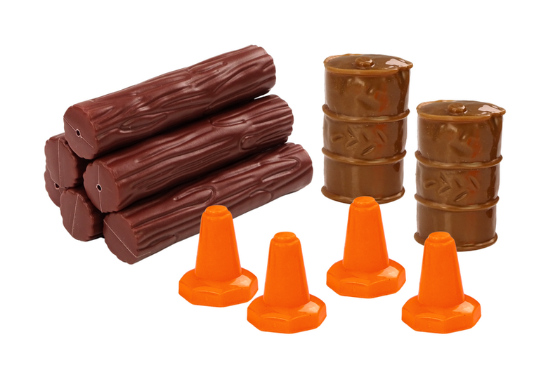 Lean Toys, ciężarówka z załadunkiem drewna, pojazd interaktywny, 1:24