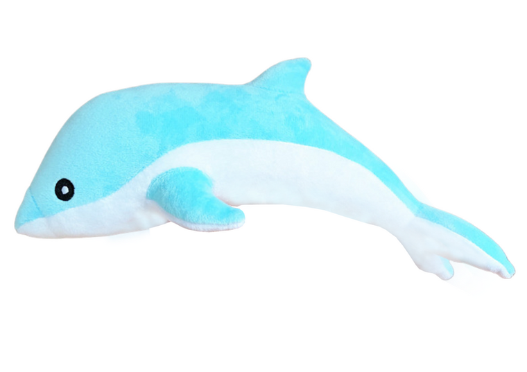 Lean Toys, Delfin, maskotka, niebieski, 30 cm