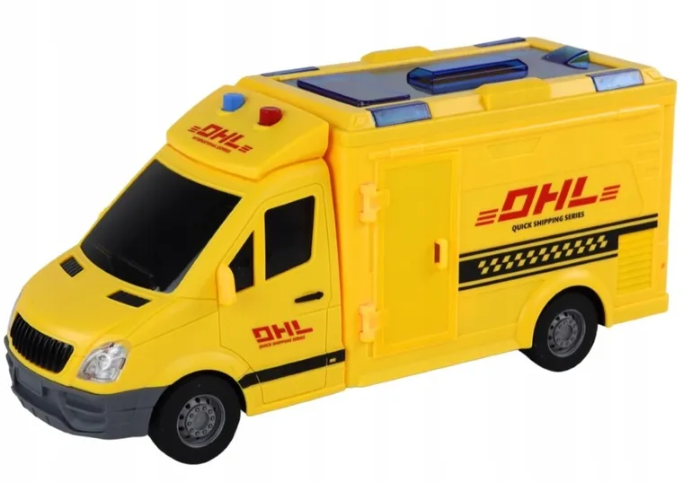 Lean Toys, DHL, pojazd dostawczy, 1:16