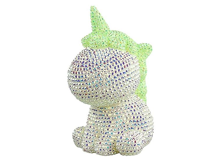 Lean Toys, diamentowy jednorożec, zestaw kreatywny, zielony