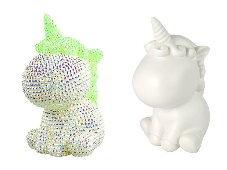 Lean Toys, diamentowy jednorożec, zestaw kreatywny, zielony