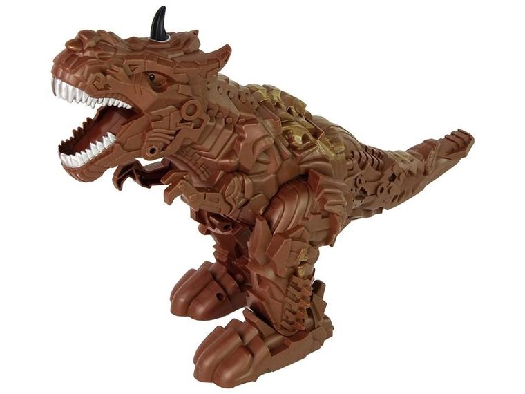 Lean Toys, dinozaur zdalnie sterowany, brązowy