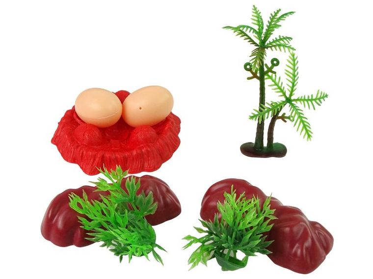 Lean Toys, dinozaury, zestaw figurek z akcesoriami, 15 elementów