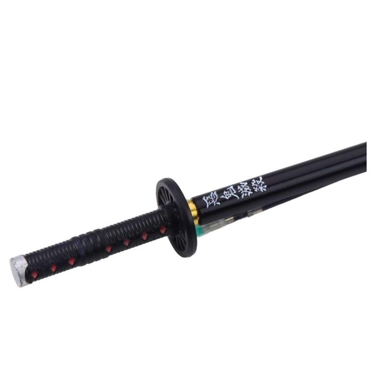 Lean Toys, długopis metalowy, miecz katana anime, czarny z wymiennym wkładem, czarny