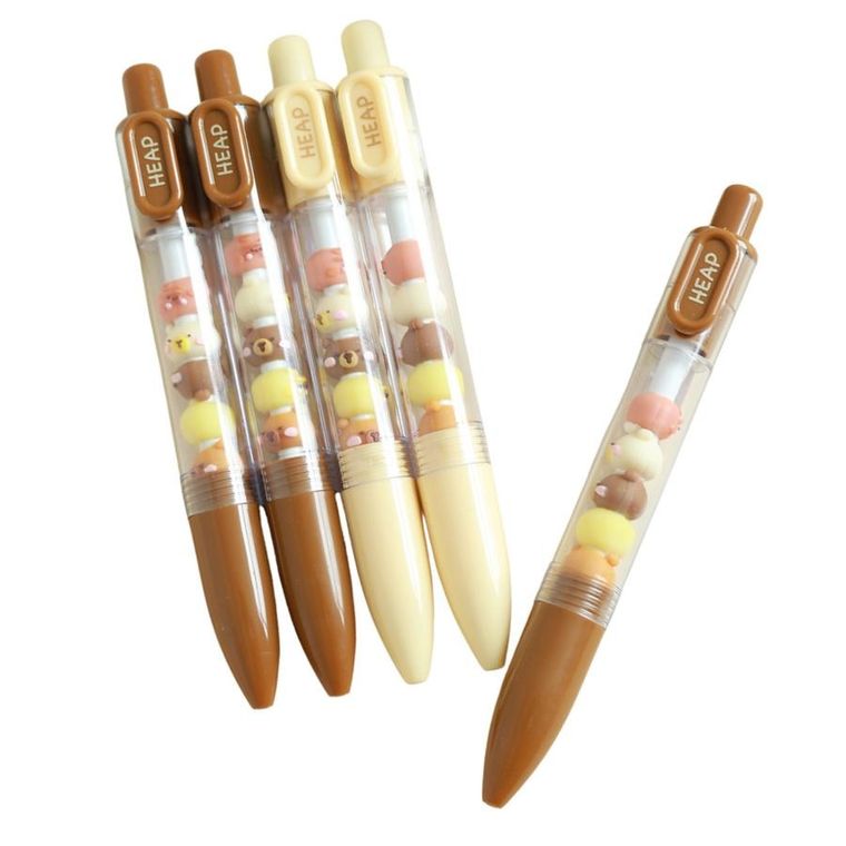 Lean Toys, długopis z figurkami kapibara, czarny