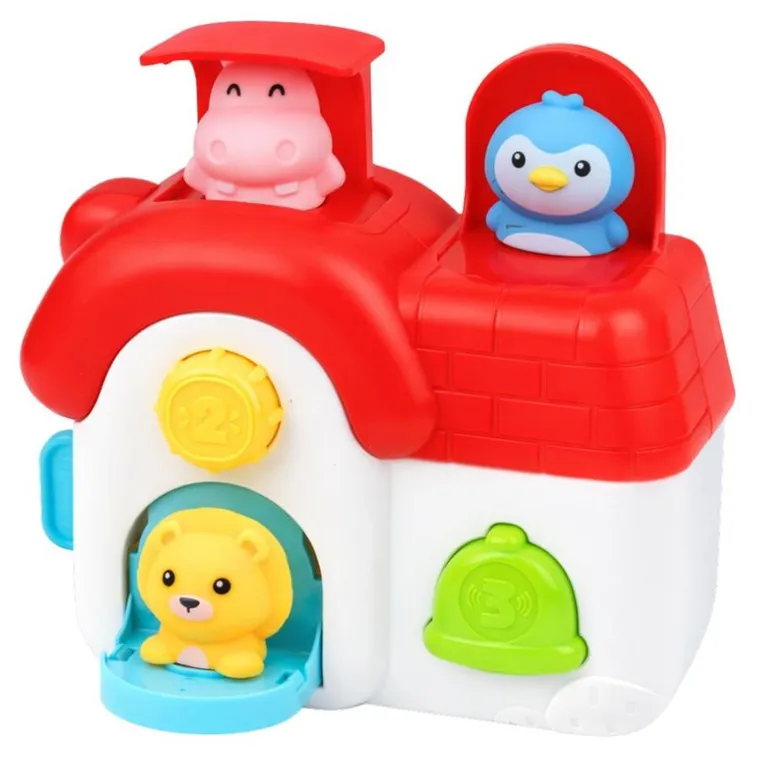 Lean Toys, domek interkatywny, wyskakujące zwierzątka