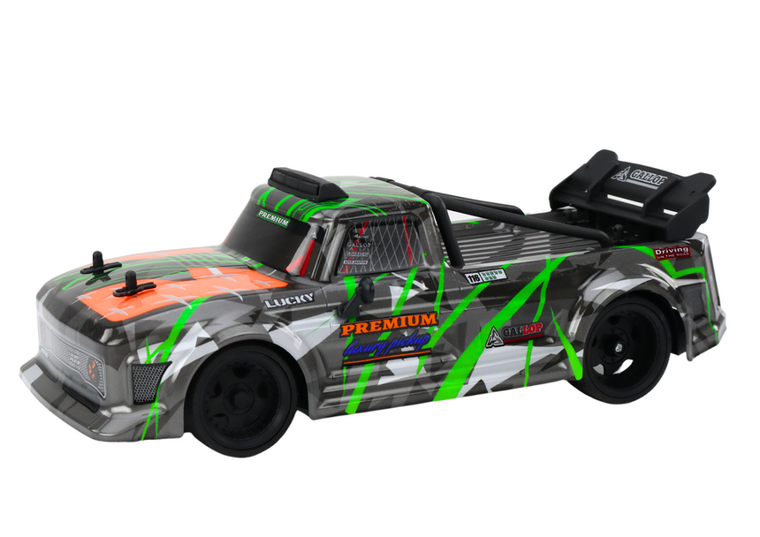 Lean Toys, Drift, pojazd zdalnie sterowany, siwo-zielony, 1:16