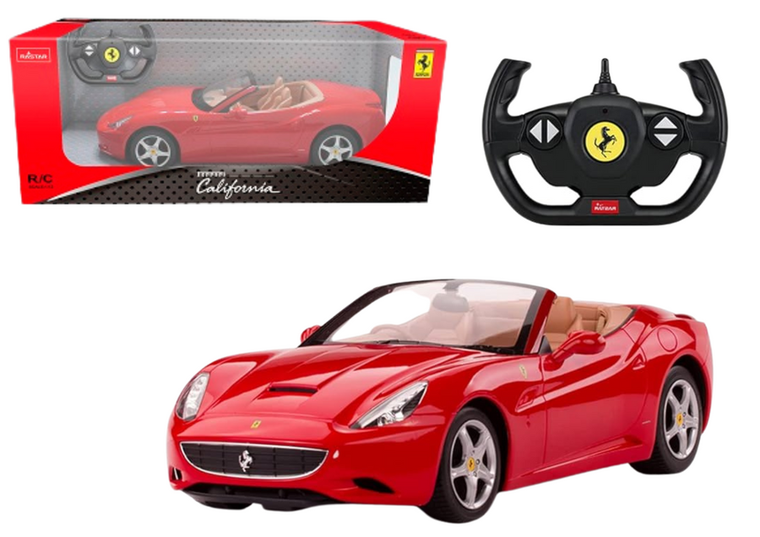 Lean Toys, Ferrari California, pojazd zdalnie sterowany, 1:24, czerwony