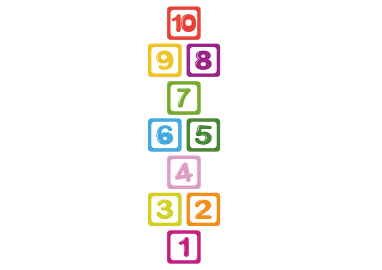 Lean Toys, gra w klasy, naklejki podłogowe