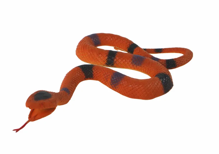 Lean Toys, gumowy wąż, brązowy