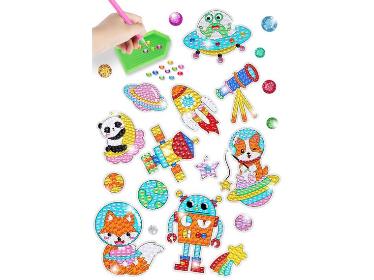 Lean Toys, haft diamentowy, kosmos