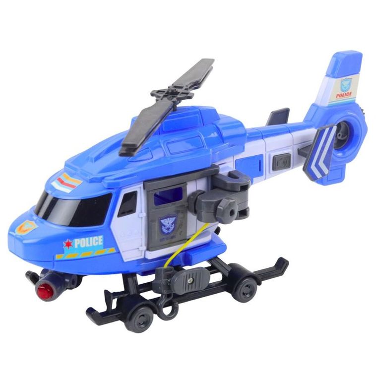 Lean Toys, helikopter policyjny, pojazd interaktywny, 1:16
