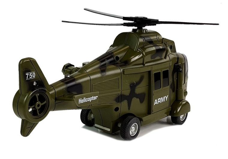 Lean Toys, helikopter wojskowy, pojazd interaktywny, 1:16
