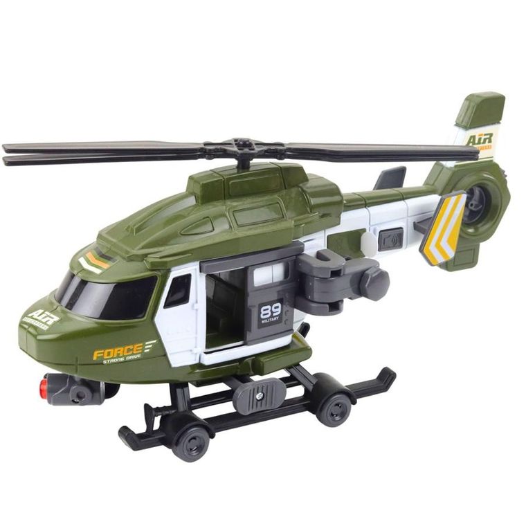 Lean Toys, helikopter wojskowy, pojazd interaktywny, 1:16