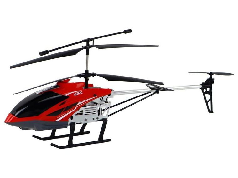 Lean Toys, helikopter zdalnie sterowany, czerwony, 70 cm