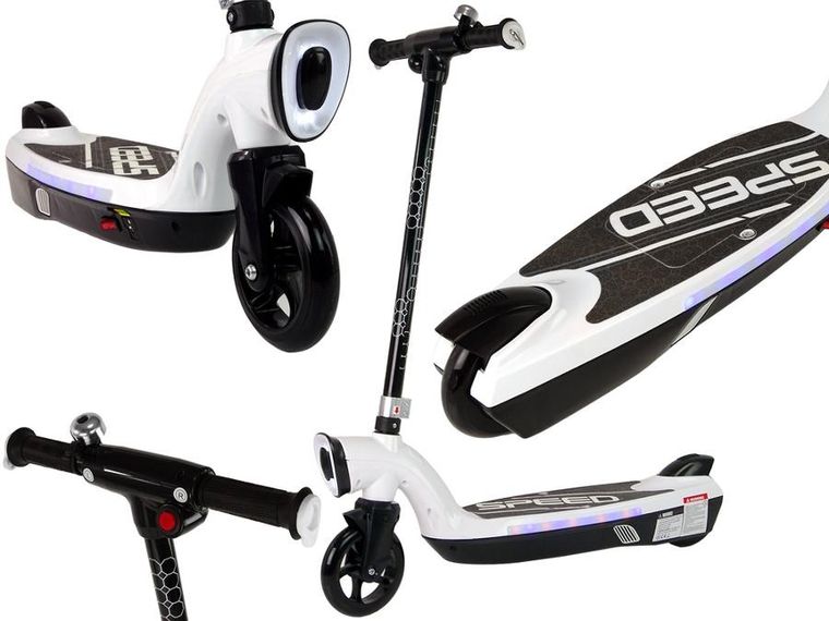 Lean Toys, hulajnoga elektryczna, KL-168, biała