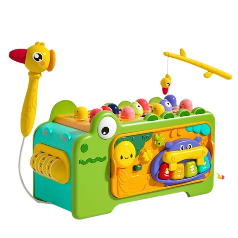 Lean Toys, interaktywna kostka edukacyjna, krokodyl