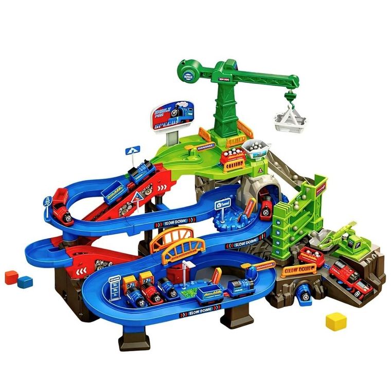 Lean Toys, interaktywny tor górniczy z pojazdami i akcesoriami, kopalnia