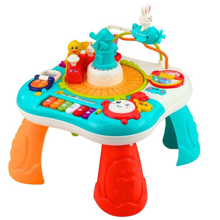 Lean Toys, interkatywny stoliczek, edukacyjny 2w1
