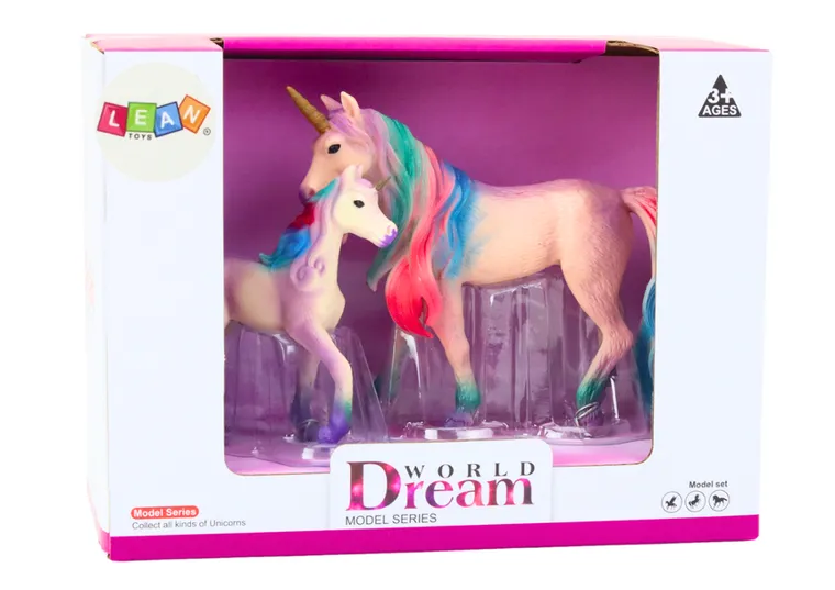 Lean Toys, jednorożec z dzieckiem, figurki