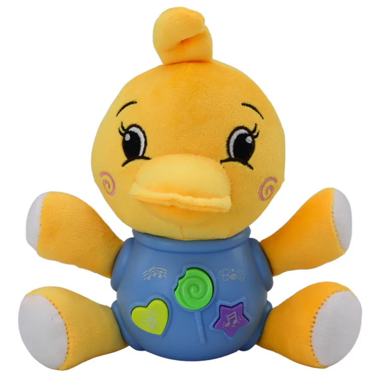 Lean Toys, kaczka, maskotka interaktywna, 19 cm