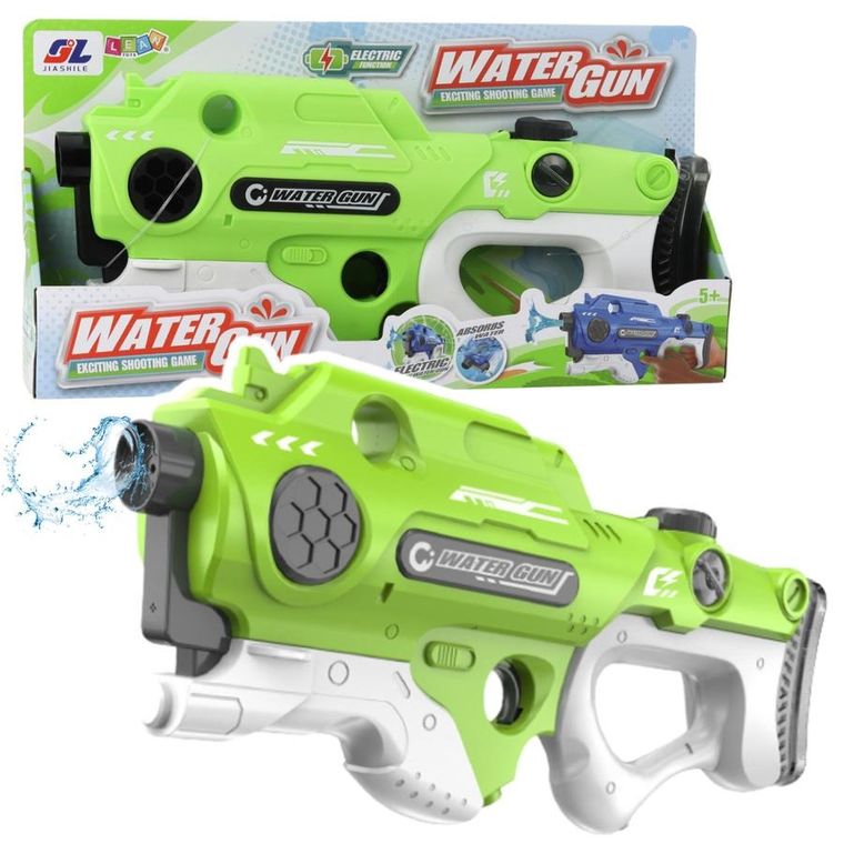 Lean Toys, karabin na wodę, elektryczny, zielony