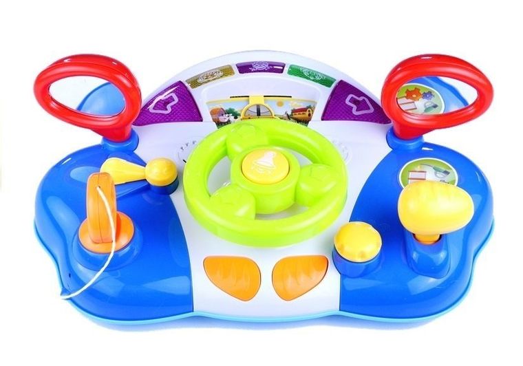 Lean Toys, kierownica, zabawka interaktywna