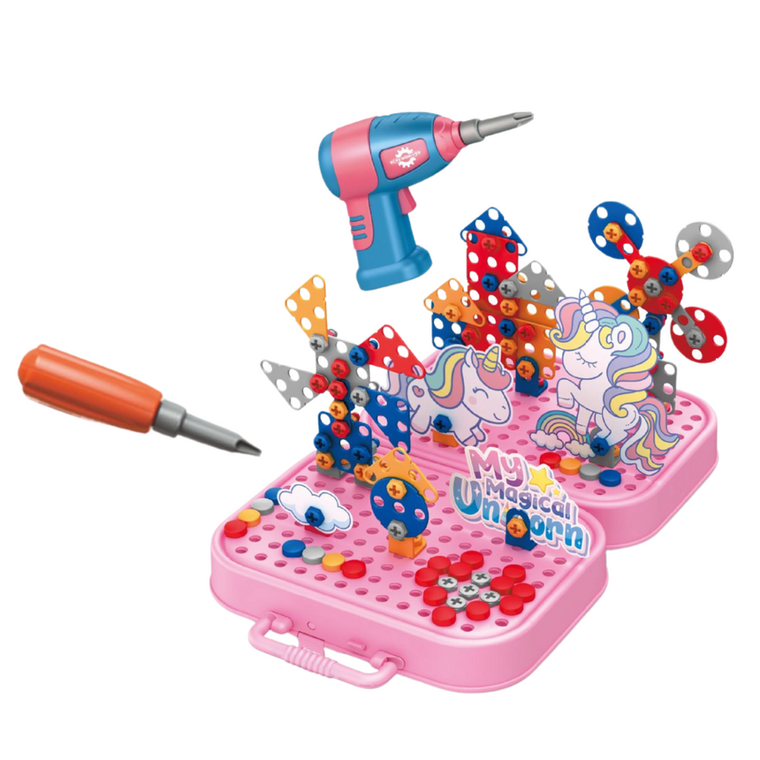 Lean Toys, klocki konstrukcyjne, jednorożce, 228 elementów