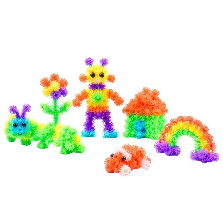 Lean Toys, klocki konstrukcyjne na rzepy, 836 elementów