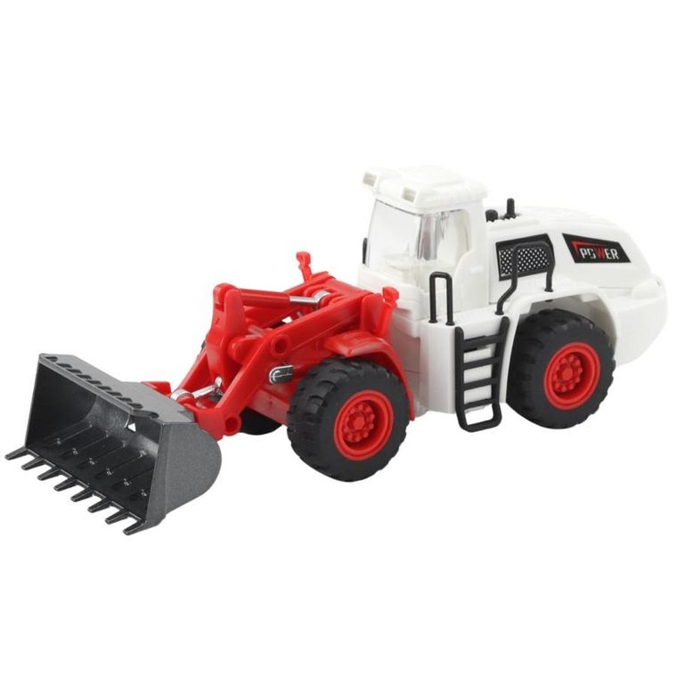 Lean Toys, koparka spychacz, interaktywny pojazd budowlany