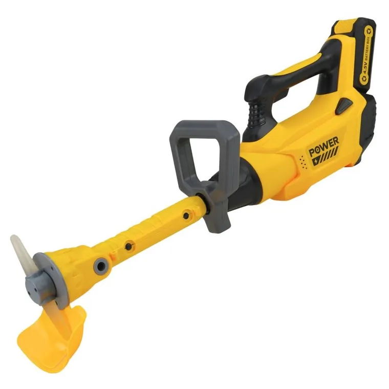 Lean Toys, kosiarka, podkaszarka ogrodowa, interaktywna, żółta