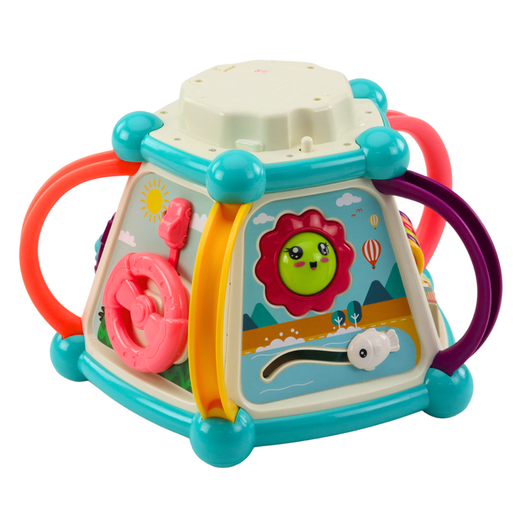 Lean Toys, kostka edukacyjna z sorterem, zabawka interaktywna