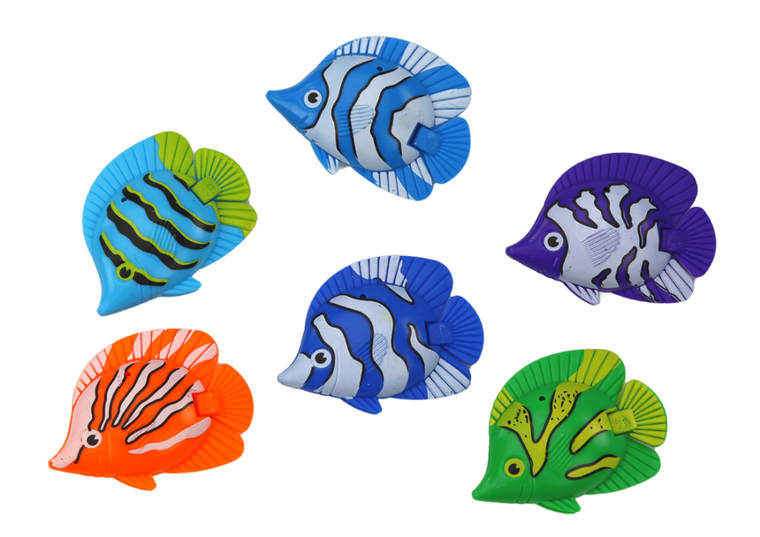 Lean Toys, koszyczek do łowienia rybek, niebieski