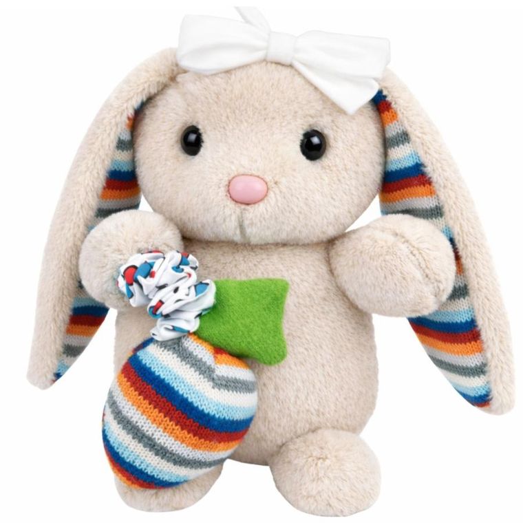 Lean Toys, króliczek z pozytywką, maskotka