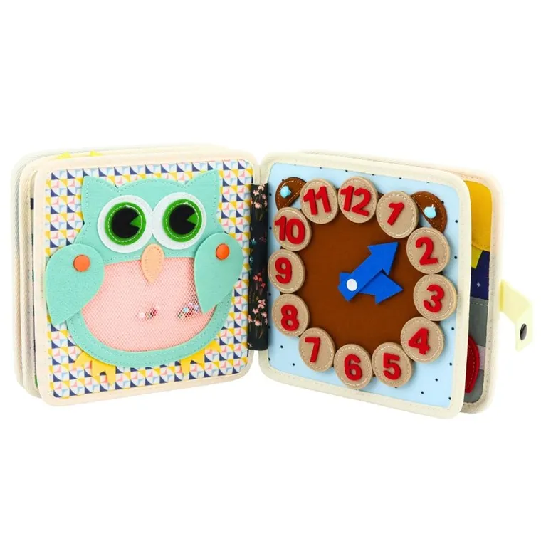 Lean Toys, książeczka sensoryczna 3D, filcowa, zwierzęta