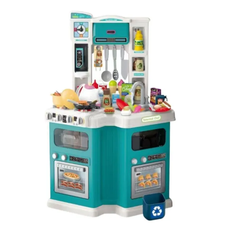Lean Toys, kuchnia z akcesoriami, interaktywna, 109 elementów
