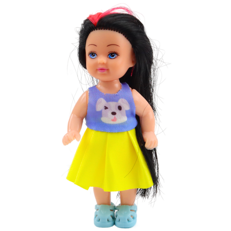 Lean Toys, laleczka w sukience z pieskiem