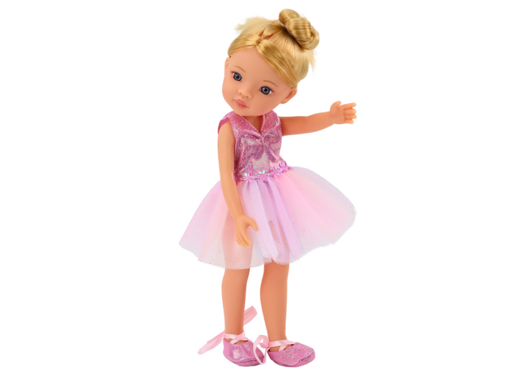 Lean Toys, lalka baletnica w różowej sukience, 33 cm
