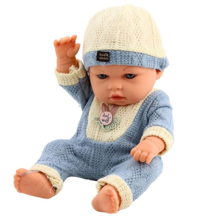 Lean Toys, lalka bobas w niebieskim ubranku