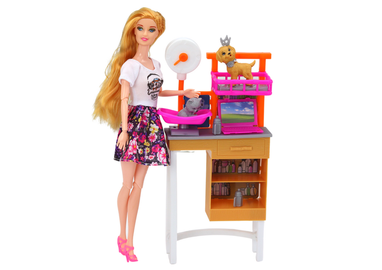Lean Toys, lalka weterynarz + akcesoria