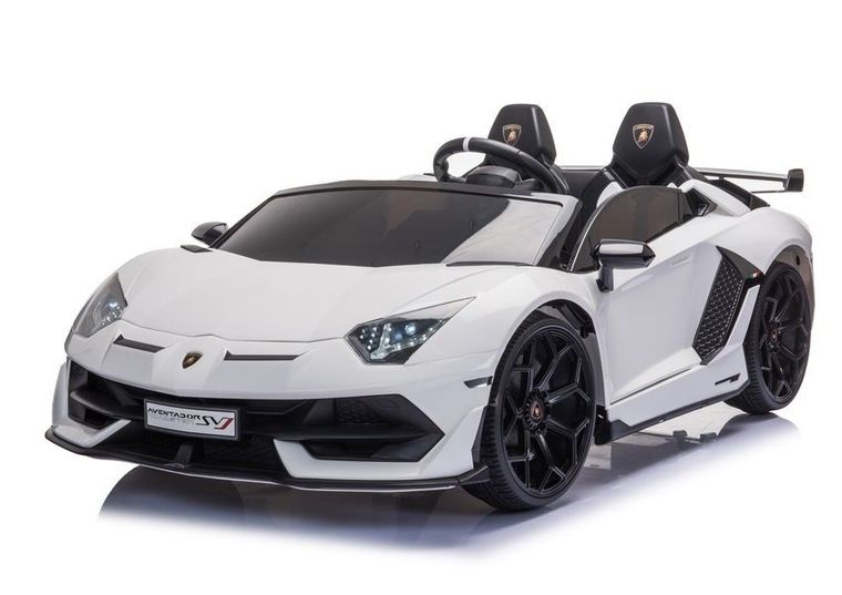 Lean Toys, Lamborghini Aventador SX2028, pojazd na akumulator, biały