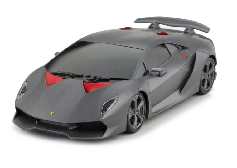 Lean Toys, Lamborghini Sesto Elemento, pojazd zdalnie sterowany, szary, 1:18
