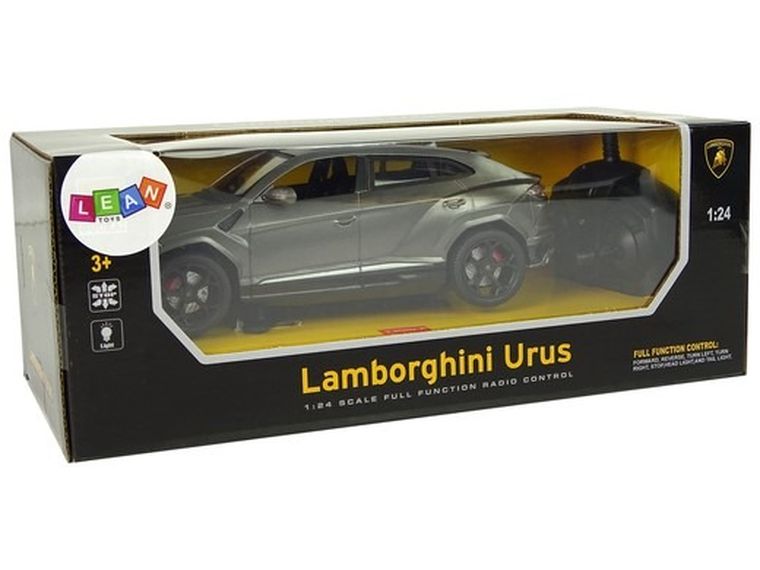 Lean Toys, Lamborghini Urus, pojazd zdalnie starowany, 1:24, czarny