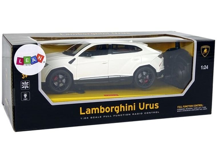 Lean Toys, Lamborghini Urus, pojazd zdalnie sterowany, biały, 1:24