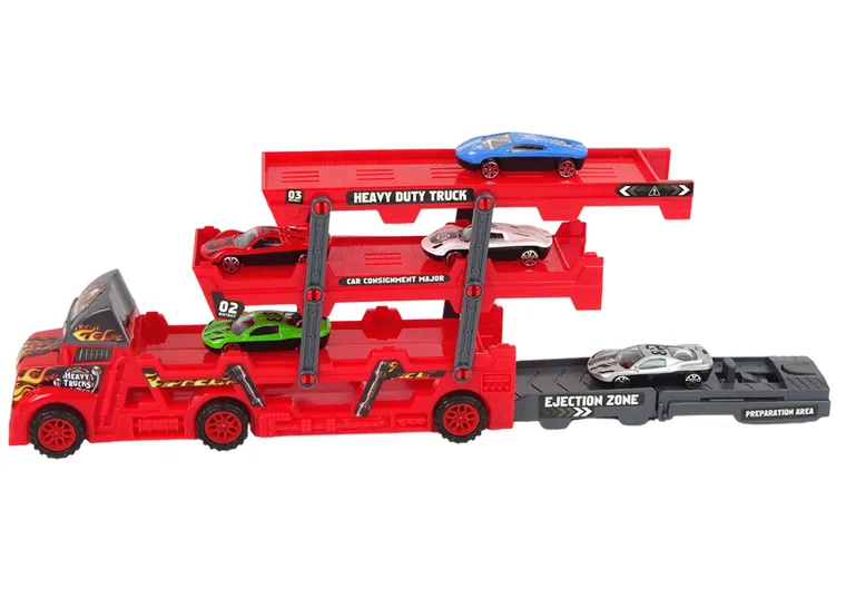 Lean Toys, laweta rozkładana, 3-piętrowa, pojazd z wyrzutnią