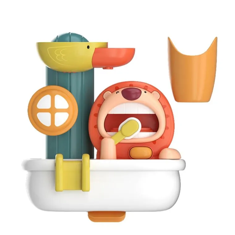 Lean Toys, maszynka do piany, zabawka do kąpieli, lew
