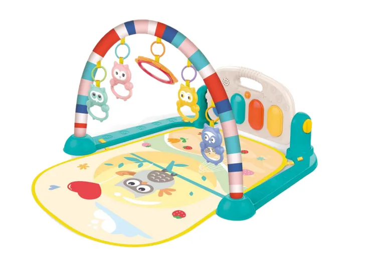 Lean Toys, mata edukacyjna z pianinkiem, sowa