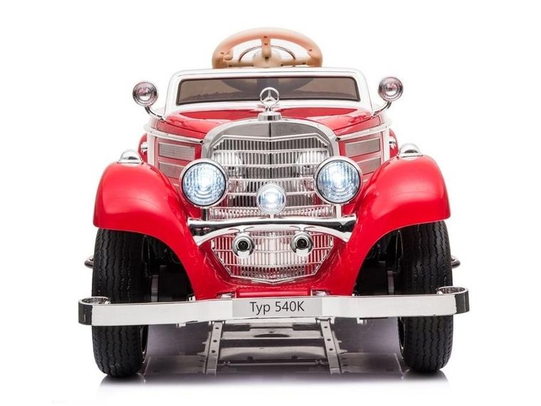 Lean Toys, Mercedes 540K, pojazd na akumulator, czerwony