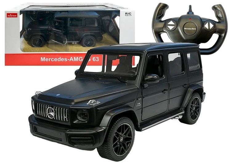 Lean Toys, Mercedes G63 Rastar, pojazd zdalnie sterowany, czarny