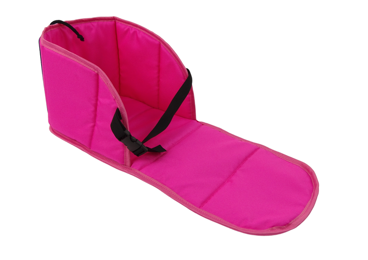 Lean Toys, miękki materac do sanek, trzy zapięcia, różowy